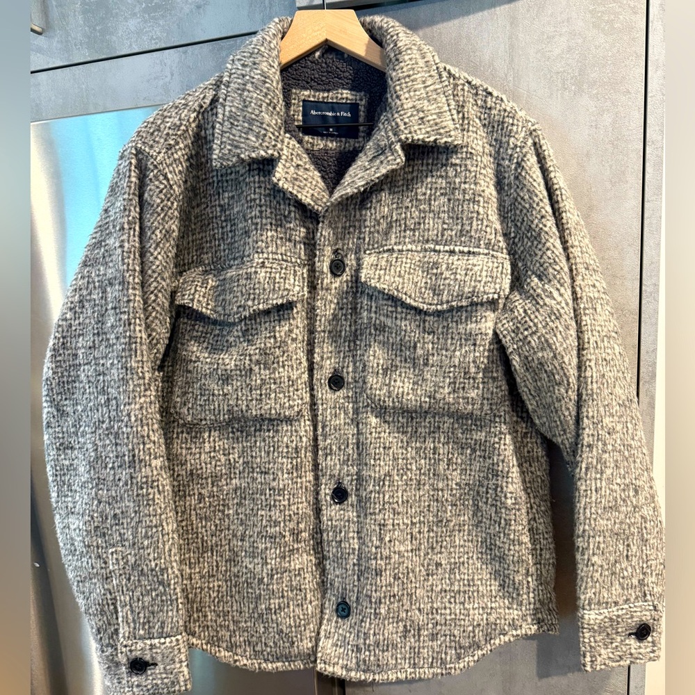 Abercrombie Sherpa-Lined Shirt Jacket - Men’s Medium